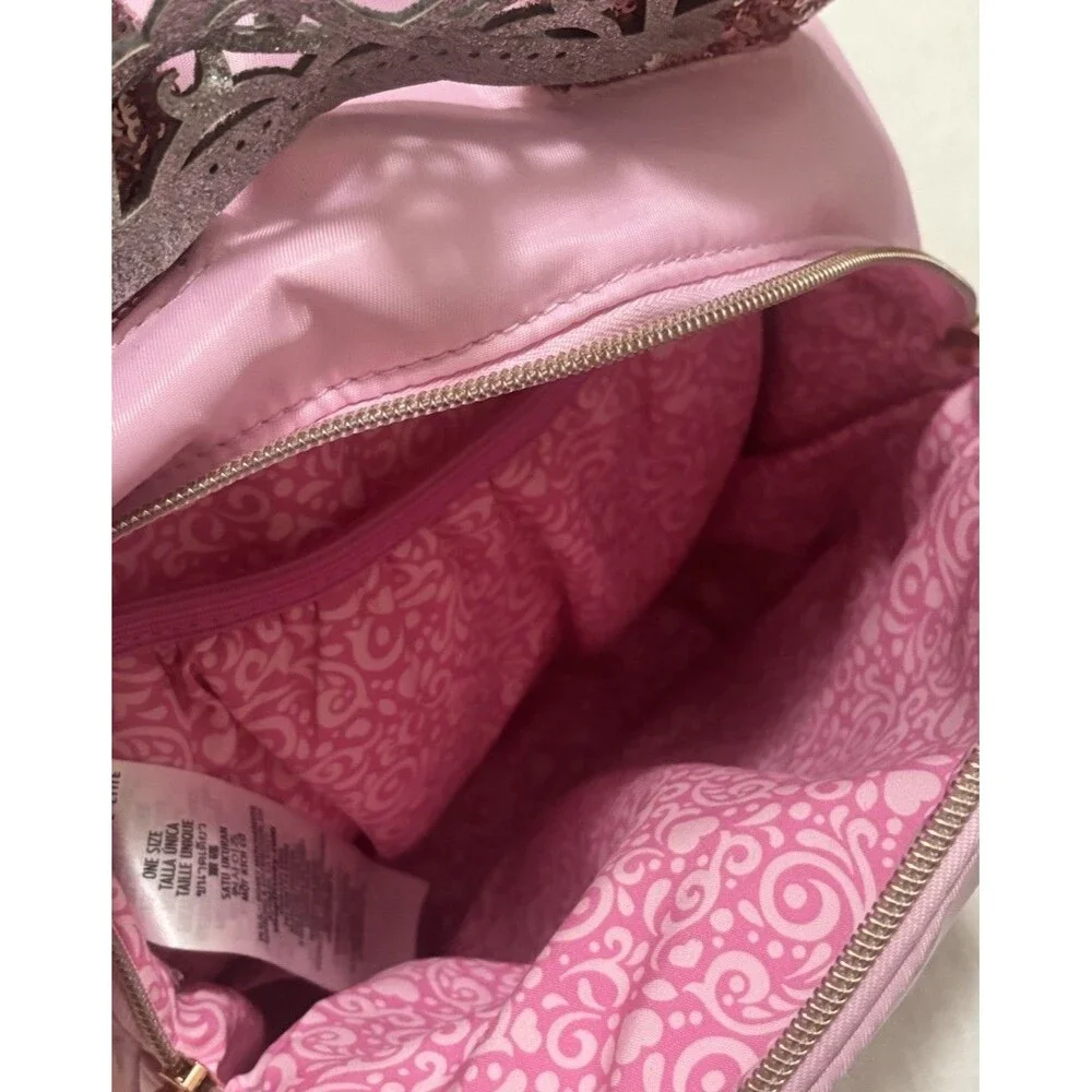 Disney Cruiseline‎ Bibbidi Bobbidi Boutique Backpack Pink Sequin -Rare